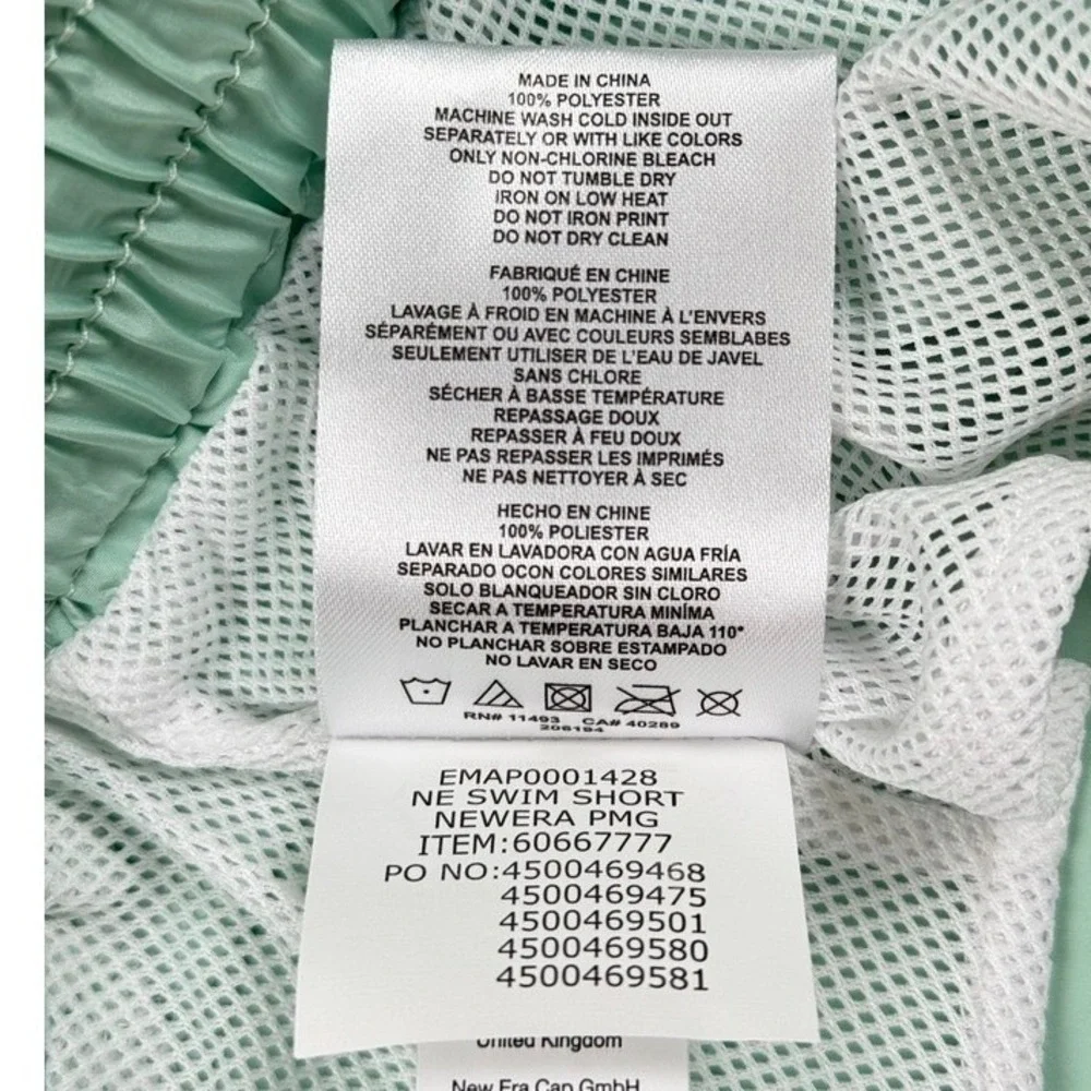 New Era Pastel Green Swim Shorts XL New With Tags‎